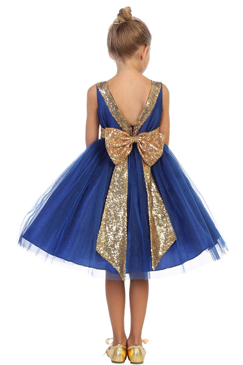 New Arrival Stylish Blue Girls Full Length Party Dress Kids Girls Frock &  Dresses, Premium Festive