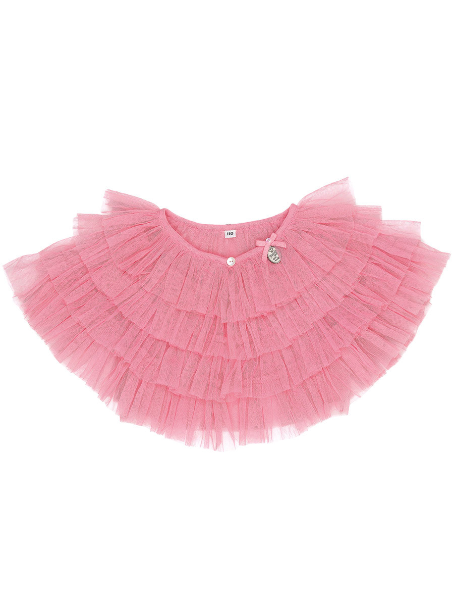 トップス marryme BABY PERL TULLE TOPS Baby Girl Short Sleeve Tulle Solid Color A - Line 3 - 7 Ages