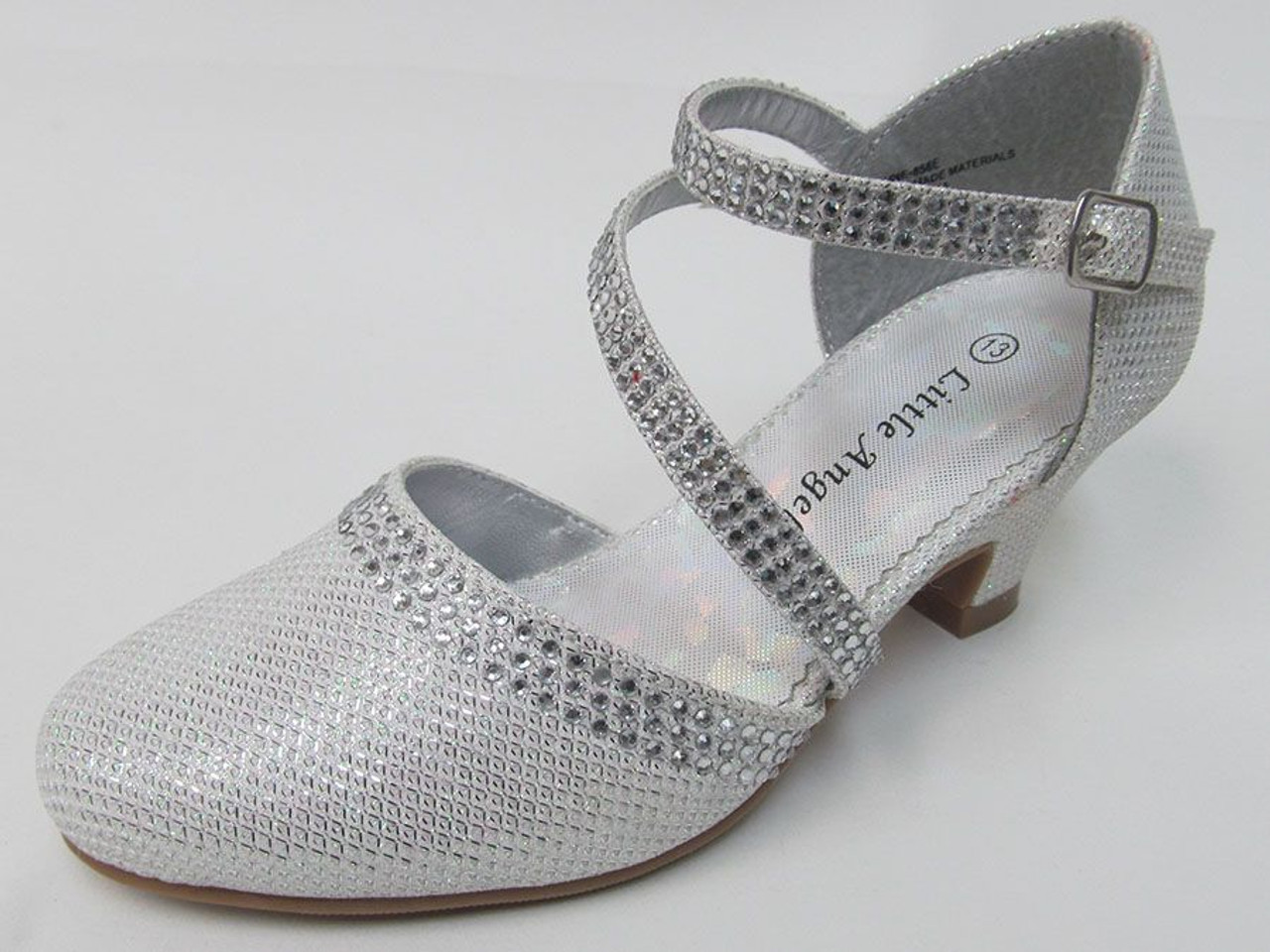 Princess Sparkle Off White Girls Party Shoes Size 8