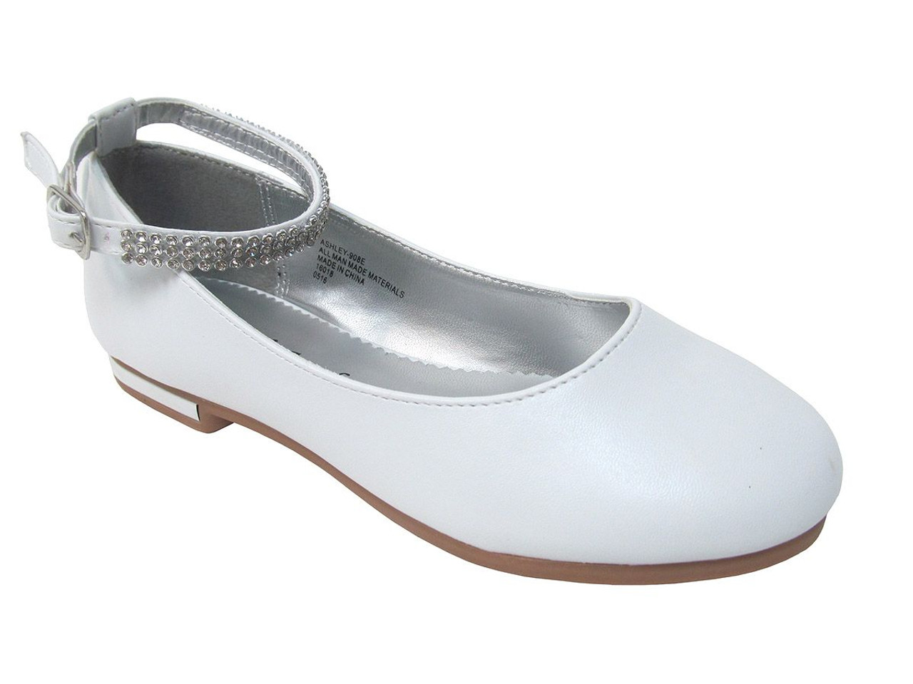 Ladies white flat dress clearance shoes