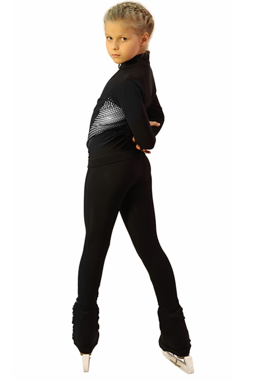 IceDress - Figure Skating Shirt Bodysuit for Performances for Boys (Black,  Size CS)