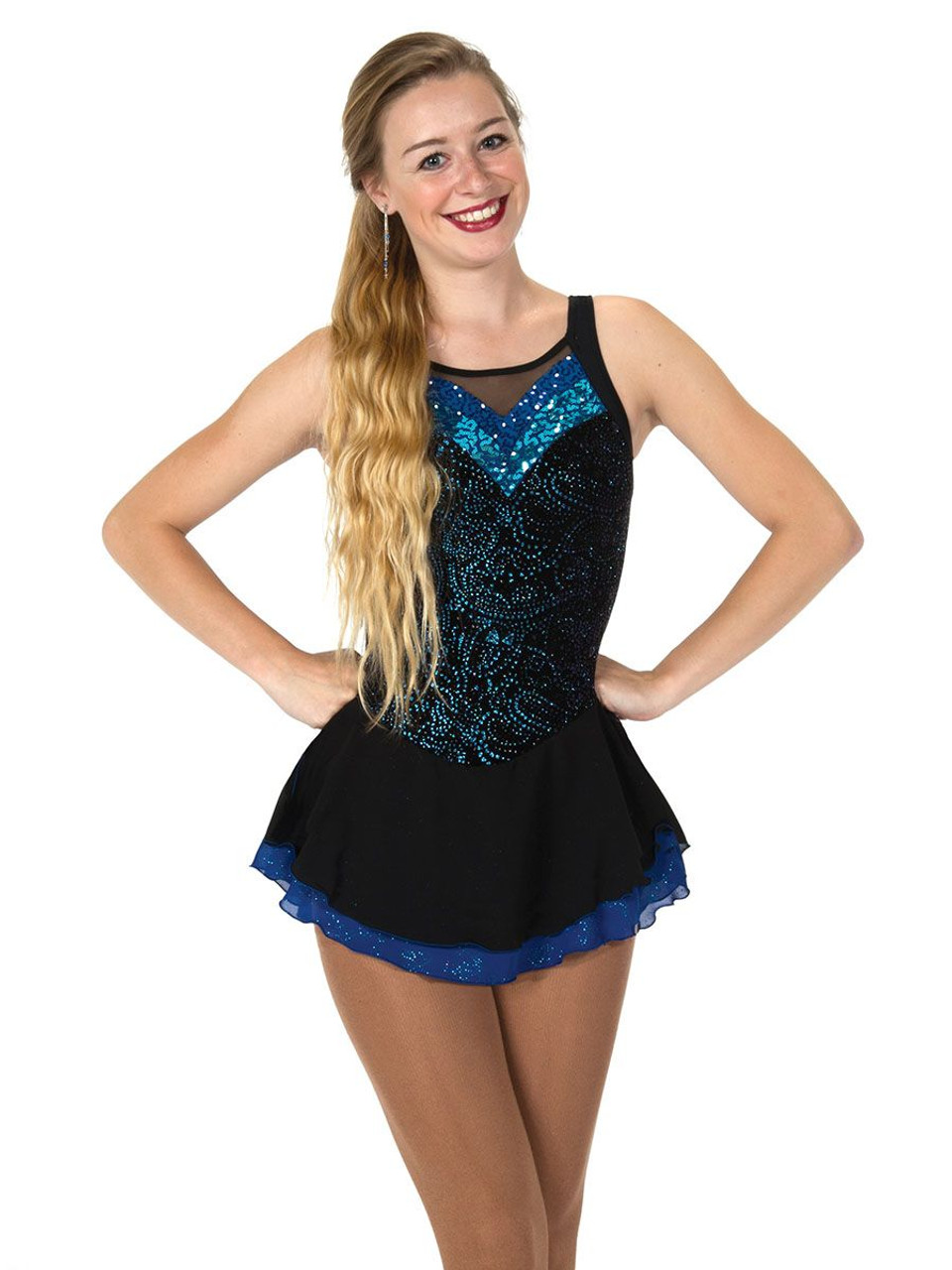 Buy Jerry's Ice Skating Dress - 159 Cerulean Blue Dress (Blue, Size 12-14)  at