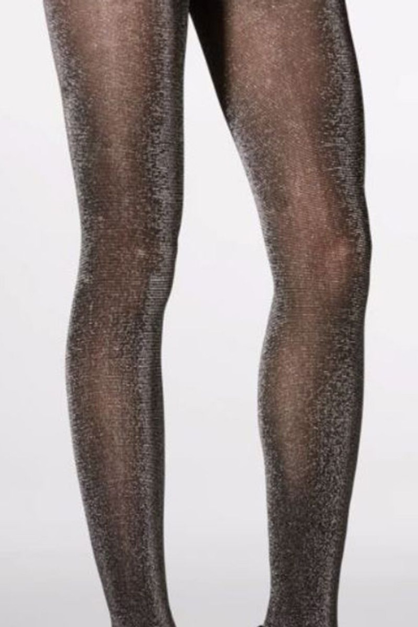 Mura Collant ITALY C3398 'Spiga Lurex' Pattern Tights - Made in Italy