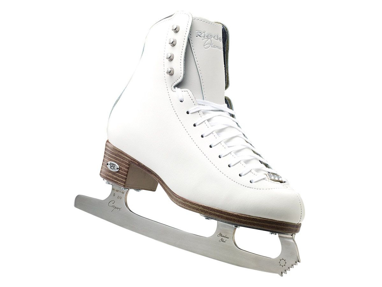 Riedell Ice Skates 33 Diamond Girls Shoes w/ Capri Blade - Pink