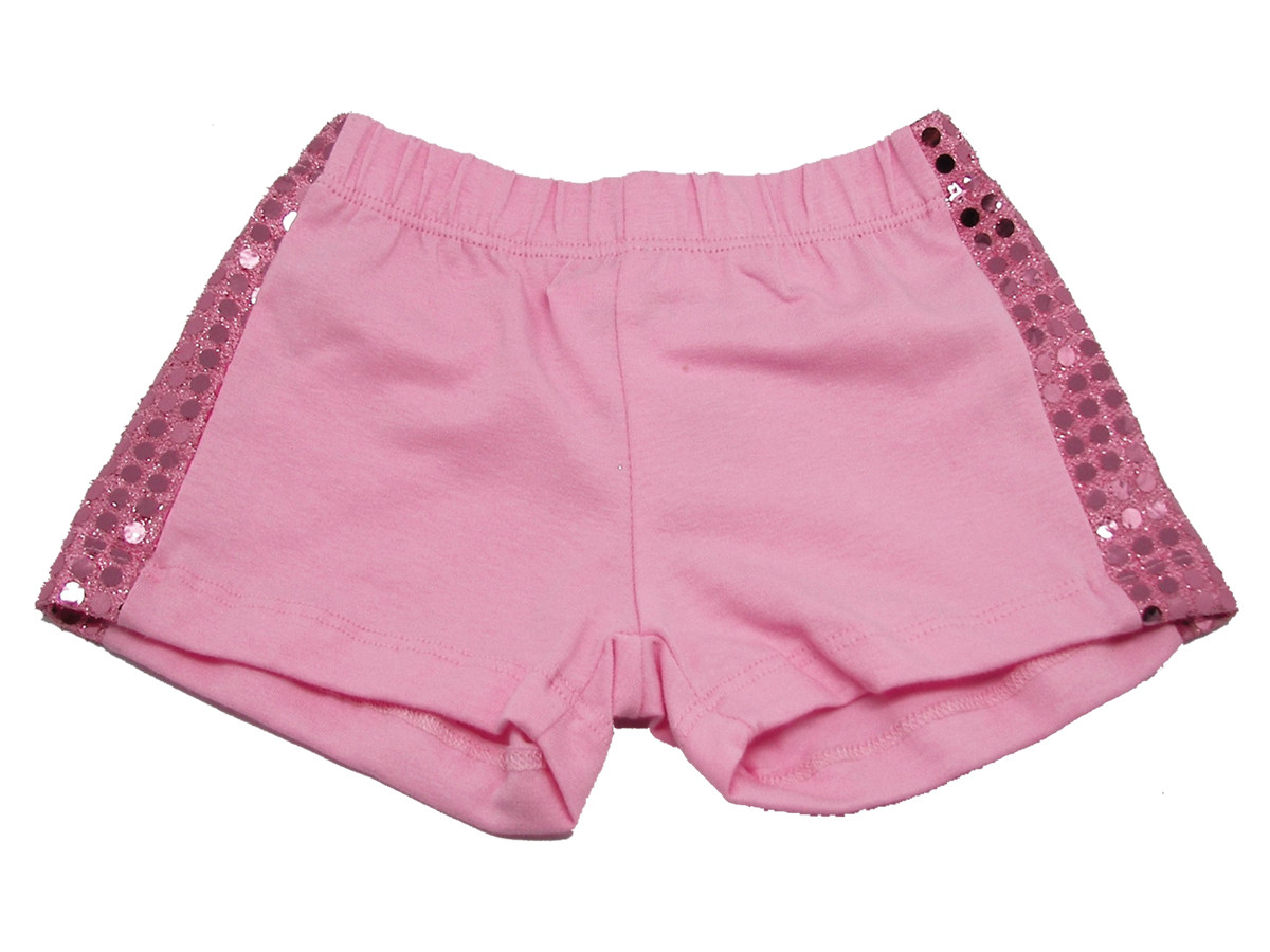 pink sequin shorts