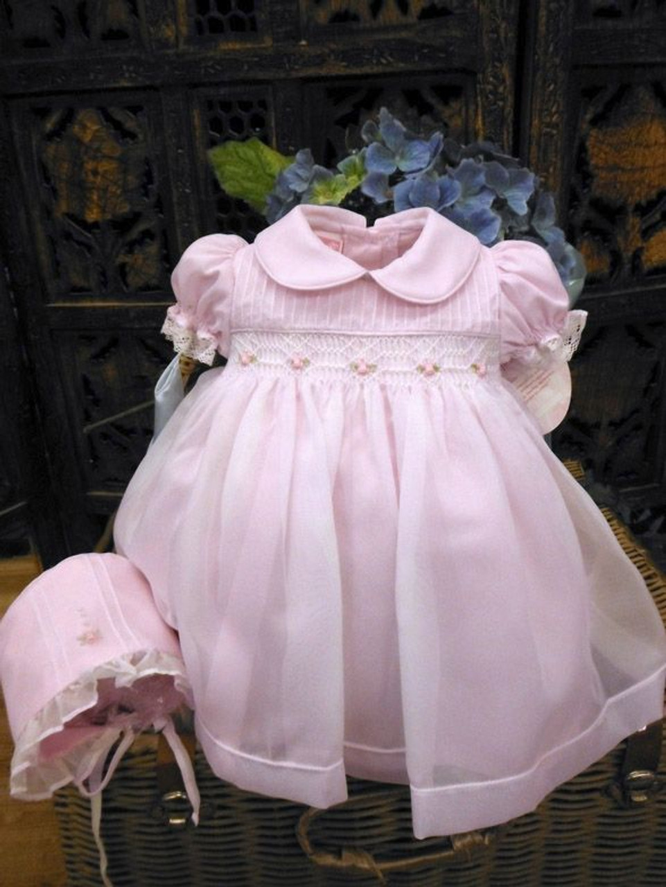 Pink princess hot sale christening gowns