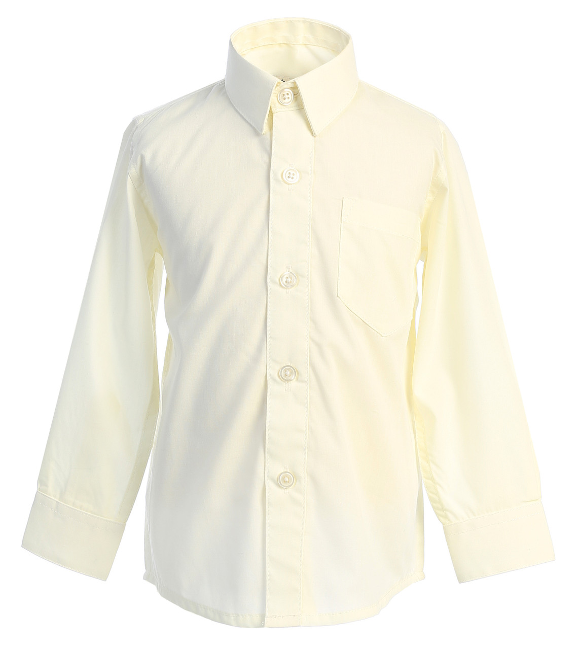 Boy's Ivory Dress Shirt - Pink Princess