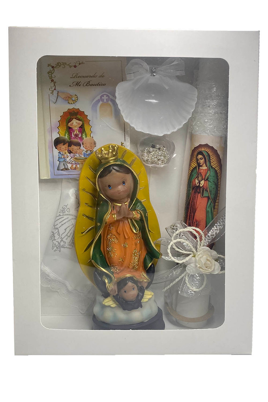 Lito SB3679 Baptism Spanish Virgin Mary Nightlight Gift Set - Pink