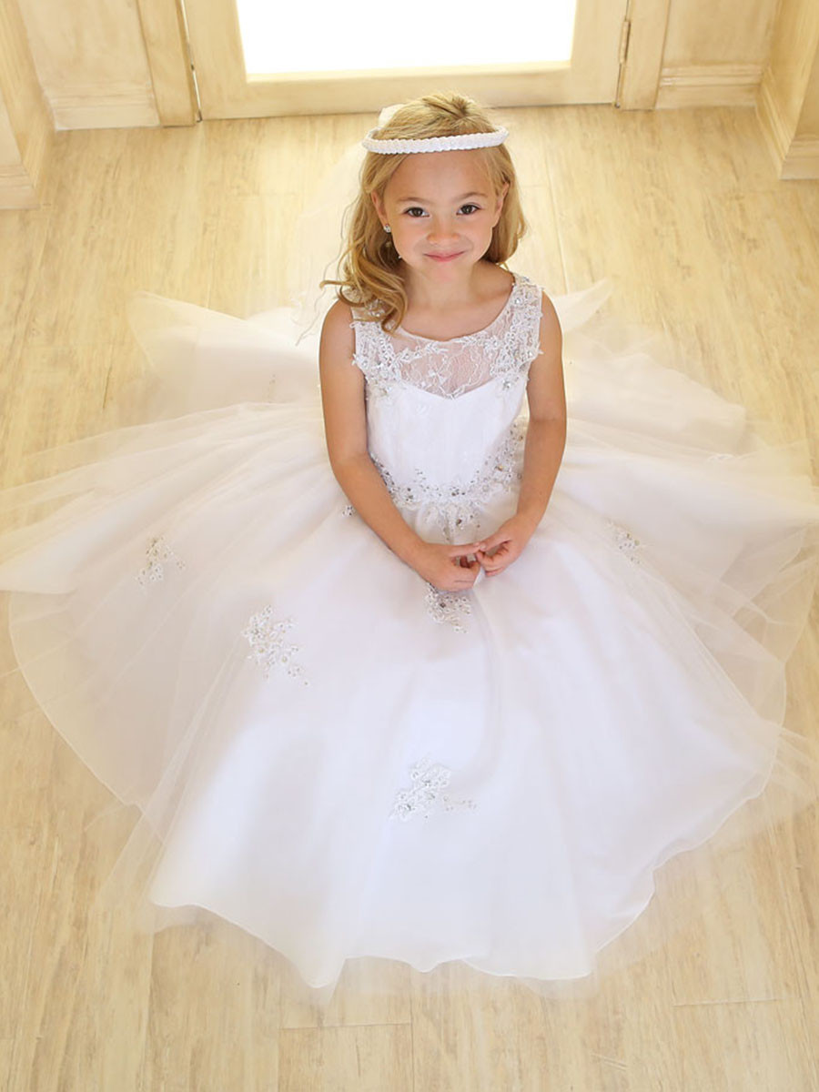 White Sweetheart Lace & Tulle Gown