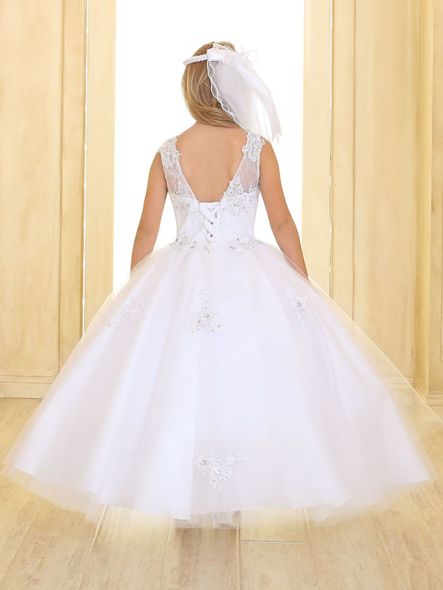 White Sweetheart Lace & Tulle Gown