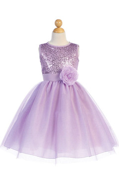 purple flower dress