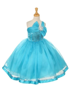 Blue Pageant Dresses for Girls - Pink Princess