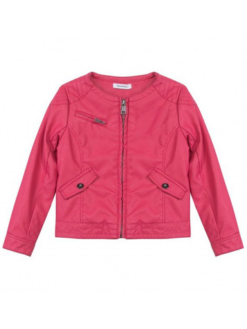 3 Pommes # Roar Corail Pleather Jacket