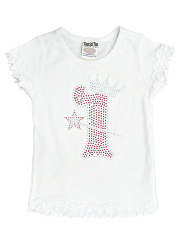 White Crown & Wand Birthday Tee