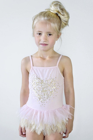 Kate Mack 586 Pink Shimmering Beauty Melting Heart Swimsuit-FINAL SALE Kate Mack 586 Pink Shimmering Beauty Melting Heart Swimsuit-FINAL SALE