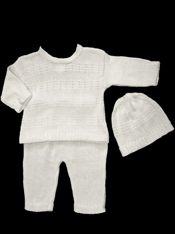 Baby's Trousseau Pant & Sweater Set w/ Hat Baby's Trousseau Pant & Sweater Set w/ Hat