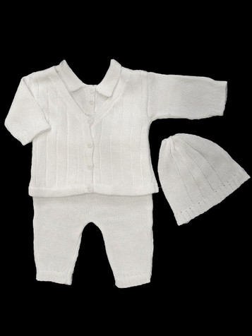 Baby's Trousseau 3 Piece Sweater Set w/ Hat Baby's Trousseau 3 Piece Sweater Set w/ Hat