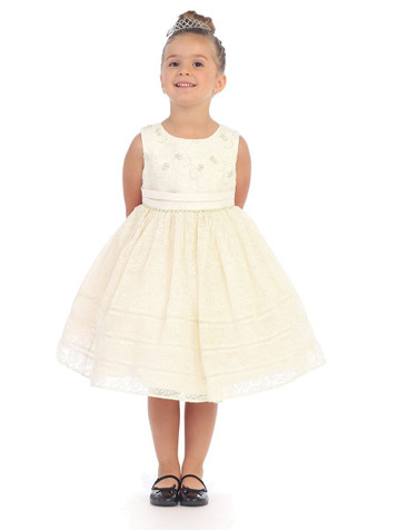 Ivory Embroidered Lace Dress Ivory Embroidered Lace Dress