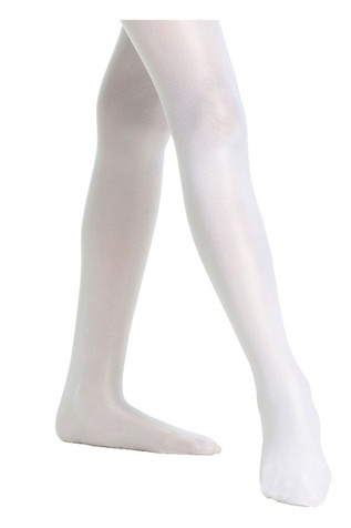 Girl's White Microfiber Tights - White Tights, Girl's White Tights, Infant  White Tights, Girl's Communion Tights