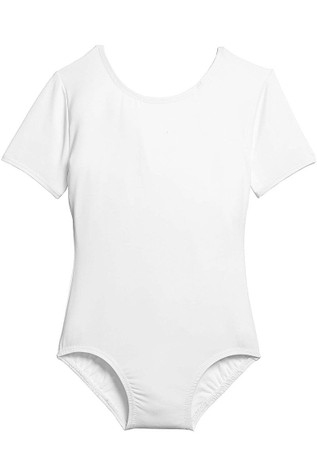 Danskin 3905 Girls White Team Essentials Short Sleeve Danskin 3905 Girls White Team Essentials Short Sleeve