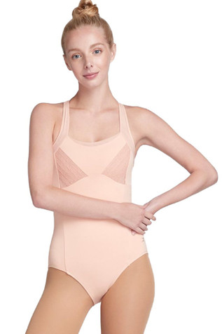 Danskin 7271 Rose Coco Mesh Cutout Halter Leotard Danskin 7271 Rose Coco Mesh Cutout Halter Leotard