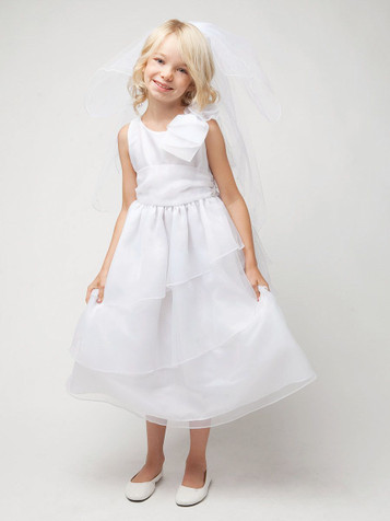 White Tiered Organza Dress White Tiered Organza Dress