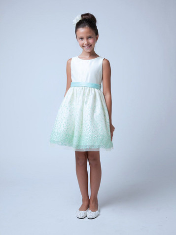 Mint Sequin Mesh w/ Scoop Back Dress Mint Sequin Mesh w/ Scoop Back Dress