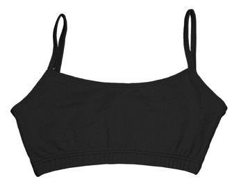 Danshūz Black Solid Spandex Top Danshūz Black Solid Spandex Top