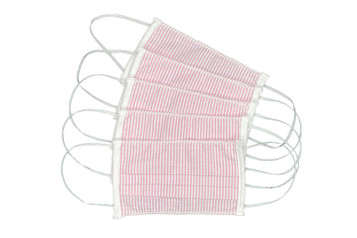 100% Cotton Pink Reusable Masks for Adults w/ Filter Pocket 100% Cotton Pink Reusable Masks for Adults w/ Filter Pocket