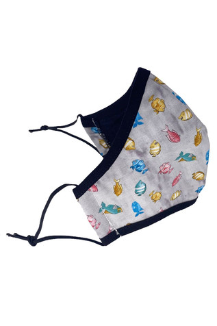 Fishes Print 2-Ply Adult Face Mask Fishes Print 2-Ply Adult Face Mask