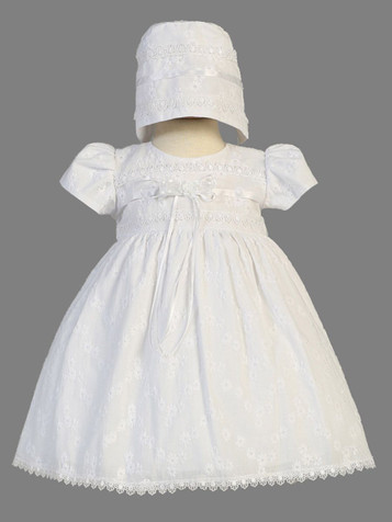 Baby Girl White Vintage Charm Lace Dress - Pink Princess