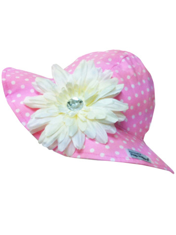 Flap Happy Pink Floppy Hat w/ Removable Flower Flap Happy Pink Floppy Hat w/ Removable Flower