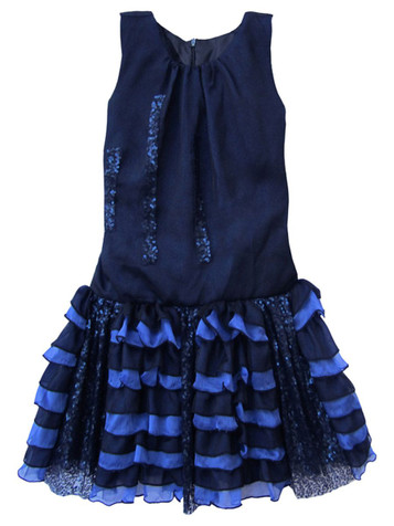 Isobella & Chloe Midnight Moon Sequin Drop Waist Dress Isobella & Chloe Midnight Moon Sequin Drop Waist Dress
