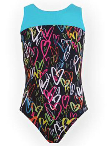 K-Bee Leotards Turquoise Luvly Multi Colored K-Bee Leotards Turquoise Luvly Multi Colored