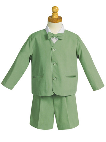 Pistachio 4 Piece Polyester Shorts w/ Jacket- FINAL SALE Pistachio 4 Piece Polyester Shorts w/ Jacket- FINAL SALE