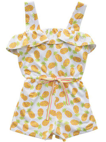 Rare Editions Pineapple Mesh Romper- FINAL SALE Rare Editions Pineapple Mesh Romper- FINAL SALE