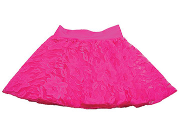 Neon Pink Lace Shorts - Pink Princess