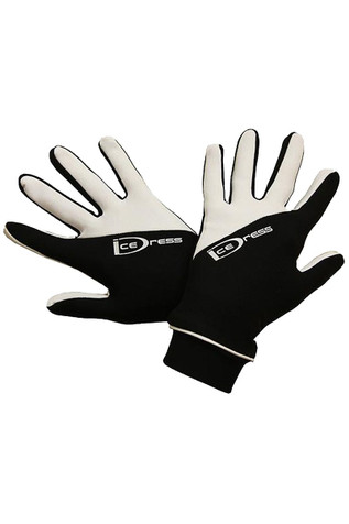 IceDress Black & White Two Color Thermal Figure Skating Sport Gloves IceDress Black & White Two Color Thermal Figure Skating Sport Gloves