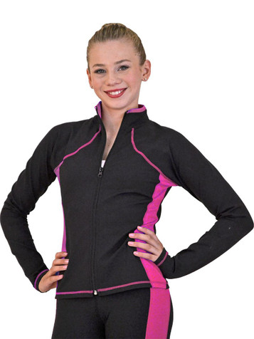 ChloeNoel Fuchsia Supplex Princess Seam Jacket ChloeNoel Fuchsia Supplex Princess Seam Jacket