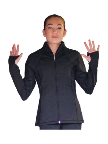 ChloeNoel Elite Black Contrast Jacket w/ Pockets & Thumb Holes ChloeNoel Elite Black Contrast Jacket w/ Pockets & Thumb Holes