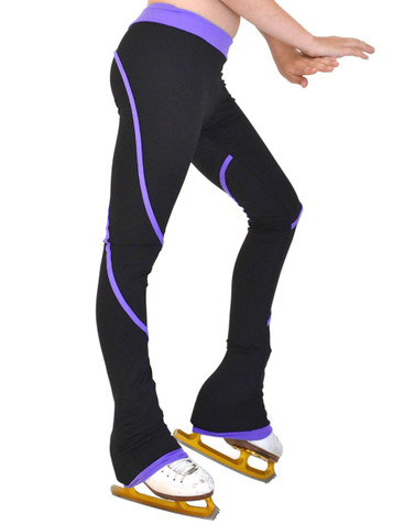 ChloeNoel Purple Pipings Swirl Pants