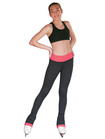 ChloeNoel Coral Elite 3 inch Waist Band Pant w/ Crystals & Front Pocket ChloeNoel Coral Elite 3 inch Waist Band Pant w/ Crystals & Front Pocket
