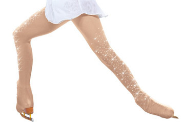 ChloeNoel TB8832-2CR Light Tan Over The Boot Tights w/ Crystals on Both Legs ChloeNoel TB8832-2CR Light Tan Over The Boot Tights w/ Crystals on Both Legs