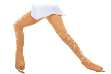 ChloeNoel TB8832-2CR Tan Over The Boot Tights w/ Crystals on Both Legs ChloeNoel TB8832-2CR Tan Over The Boot Tights w/ Crystals on Both Legs