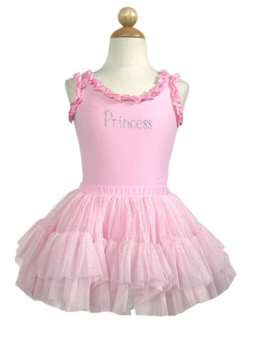 Rhinestone Princess Pink Tank Top - Pink Princess