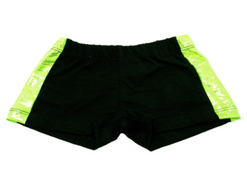 Lime Zebra Metallic Shorts-FINAL SALE Lime Zebra Metallic Shorts-FINAL SALE