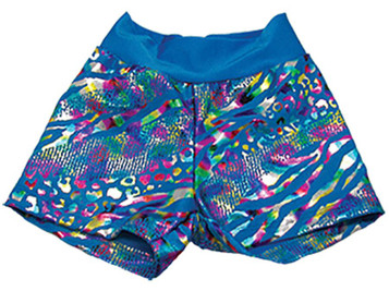 Turquoise Leopard Shorts Turquoise Leopard Shorts