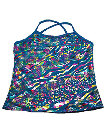 Turquoise Leopard Top-FINAL SALE Turquoise Leopard Top-FINAL SALE