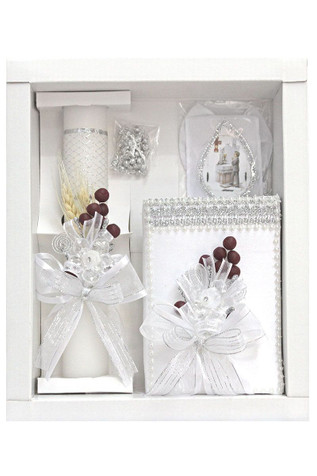 Boys Grape & Grain Communion Candle Set w/ Spanish New Testament Boys Grape & Grain Communion Candle Set w/ Spanish New Testament