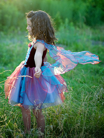 Burgundy Fairy Blossom Dress w/ Wings Burgundy Fairy Blossom Dress w/ Wings